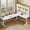 White, variant on 67" Standing Desk with Storage Hutch, Pegboard and Led Lights, L Shaped Computer Desk, Stand Up Corner Office Desk