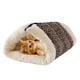thumbnail image 2 of Cama cálida 2 en 1 para mascotas, alfombra plegable de vellón para gatos, casa tipo túnel suave, accesorios para mascotas, 2 of 11