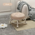 thumbnail image 4 of Tabourets Bas à Roulettes avec Roue Universelle Pivotante à 360 Degrés en Cuir PU Tabouret Rond Roulant avec Roues Silencieuses pour Maison Bureau Garage Magasin Entraînement Physique, 4 of 8