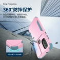 thumbnail image 4 of SaniMore for Motorola Moto G Power (6.5" 2022) Case, [Sliding Camera Window] Wireless Charging Shockproof Drop Resistant Hybird PC TPU Anti-slip Heavy Duty Protective Shell, Pink+Light, 4 of 5