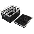 thumbnail image 2 of Yuright 4 Packs Plastic Collapsible Storage Crate, 42 Quart Stackable Folding Baskets Bin, 2 of 6