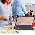 thumbnail image 6 of SaniMore for Google Pixel Tablet Case, Auto Sleep/Wake Rugged PC Tri-Fold Kickstand [Support iPad 1st/3rd Pencil Charging]  Shockproof Protective Case for Women Men, Rosegold, 6 of 9