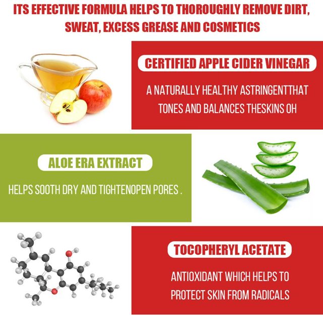 Cider Vinegar Foaming Face Wash Facial Pore Cleanser Foaming Facial Cleanser ANGGREK Otros