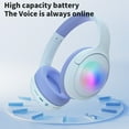 thumbnail image 3 of Vggrvlo 2025 Newest Kids Headphones for School Bluetooth Over Ear Headphones with Microphone Active Noise Cancelling Headphones Speed Charge for Smartphone Tablet Computer MP3/4, 3 of 7