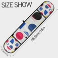 thumbnail image 3 of Yayeee Double Oven Mitt Kitchen Heat Resistant Baking 35" x7" Quilted Glove, Blue Retro Shapes, 3 of 6