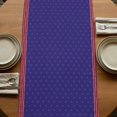 thumbnail image 5 of Table Runners 90 Inches Long Dress Scarves, Independence Day Farmhouse Coffee/Dining/Kitchen Table Runner for Living Room, US Flag Spring Flowers Vintage Blue Stars 13x90 Inch, 5 of 9