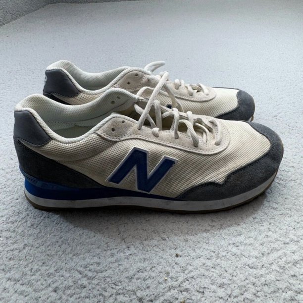 New Balance Shoes Men 10 White 515 Suede Mesh Sneakers Casual Lifestyle Running