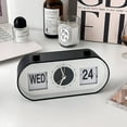 thumbnail image 2 of DESIGNICE Vintage Flip Clock Mechanical Alarm Clock Desktop Digital Clock with Calendar Clock Home Decor, 2 of 4