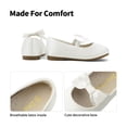 thumbnail image 3 of Zapatos de Vestir para Niña DREAM PAIRS SOPHIA-22 Blanco con Moño Talla 3, 3 of 6