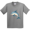 thumbnail image 3 of Inktastic Cute Blue Dolphin Youth T-Shirt, 3 of 5