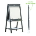 thumbnail image 4 of Little Partners Folding EZ Easel Two Sided A-Frame Paint Easel, Chalk Board and Magnetic Dry Erase Board with Paper Roll and Eraser - Folding Art Station Educational Tool for Toddlers - Earl Grey, 4 of 11