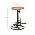 thumbnail image 4 of DecMode Metal Bike Counter Stool with Pedals, Brown, 4 of 11