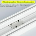 thumbnail image 6 of GXCZ Curtain Rods For Windows Double Row Ceiling Curtain Track (Ceiling Mounted) Sliding Curtain Rail For Living Room Bedroom Room Divider Conjoined Double Curtain Tracks System(Black,140cm/55.1in), 6 of 7