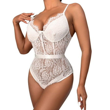 

Women Exotic Lingerie Lace Nightdress Ladies Suit Patchwork Fashion Daily Comfy Leisure Holiday Party Vacation Sleepwear Underwear Gifts To Lovers