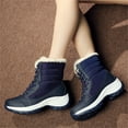 thumbnail image 6 of LASUDRAA Womens Snow Boots Warm Fur Lined Anti Slip Ankle Boots Waterproof Cold-Resistant Outdoor Walking Shoes, 6 of 9
