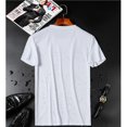 thumbnail image 4 of Camiseta de manga corta para hombre a la moda, camisa impermeable de color sólido para hombre (blanco 3XL), 4 of 8