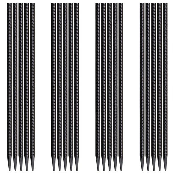 Estacas de Varilla MSWY 40 cm Paquete de 20 Anclajes Pesados para Suelo