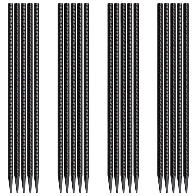 Estacas de Varilla MSWY 40 cm Paquete de 20 Anclajes Pesados para Suelo
