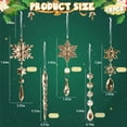 thumbnail image 2 of 18pcs Christmas Tree Decoration Crystal Ornaments - Hanging Acrylic Christmas Snowflake Icicle Drop Crystal Ornaments for Xmas Tree Winter New Year Party Supplies, 2 of 7