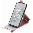 thumbnail image 5 of Zipper Wallet Case for Google Pixel 6A with Card Holder Slot, PU Leather Adjustable Kickstand Flip Handbag Phone Cover for Google Pixel 6A SDLL Rose Gold, 5 of 14