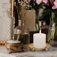 thumbnail image 3 of 6 Pcs  Iron Candle Plate Centerpiece Display Tray Creative Wedding Candlestick, 3 of 6