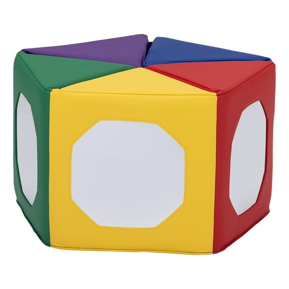 Multi-Mirror Pentagon Play Mat for Kids – Interactive Tummy Time Toy for Daycare, Preschool and Home Use