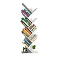 Yusong Tree Bookshelf, 9Tier Floor Standing Bookcase for Living Room