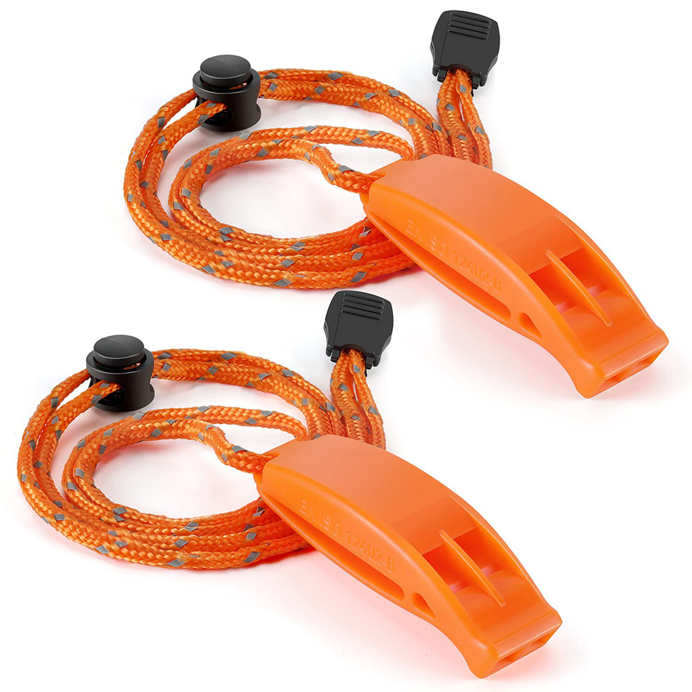 3 Sifflets Sport En Acier Inoxydable – Son Fort – Avec Lanière – Pour Arbitre, Entraîneur, Survie, Secours