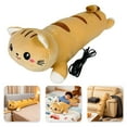 thumbnail image 1 of ERK Cute Cat USB Heating Pad Portable Short Filling Animal Neck And Shoulder Heat Compress 5 Temperature Settings 19.6 Inches, 1 of 6