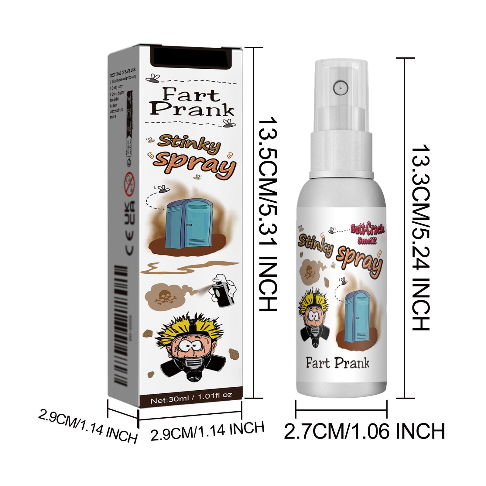 Alvantor Fart Spray, Non Toxic Extra Strong Prank Stuff Hilarious Gag Gifts for Adults or Kids, 1.01fl.oz