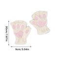 thumbnail image 5 of Guantes sin dedos para mujer Guantes de gato Guantes cálidos de felpa sintética Guantes de gato bonitos para los dedos Guantes de invierno para cosplay Equipamiento para deportes de invierno, 5 of 5