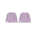 thumbnail image 3 of Mommy and Me Matching Outfits Sweater Stripe Long Sleeve Knitwear Crewneck Pullover Knit Tops, 3 of 10