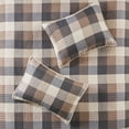 thumbnail image 2 of 6 Piece Printed Herringbone Quilt Set with Throw Pillows Neutral Full/Queen On-Site, 2 of 15