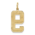 thumbnail image 5 of Auriga Fine Jewelry 14K Yellow Gold Large Polished Number 9 Charm for Women (L - 20.88 mm, W - 11.3 mm), 5 of 6