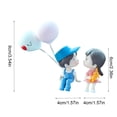 thumbnail image 3 of Kuluzego Couple Cute Ornaments,Bobbleheads Couple Figure Figurines Balloon Ornaments for Car Dashboard,Car Interior Dashboard Decoration Accessories for Women Girls Gifts", 3 of 4