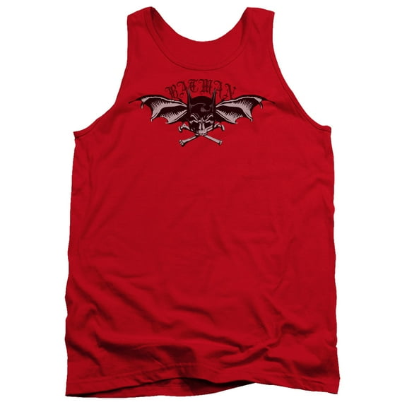 Batman Wings Of Wrath Adult Tank Top Red
