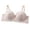 Khaki, variant on Women Wireless Bra Solid Back Closure Thin Straps Bust Lift Side Everyday Bra