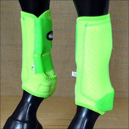 Horse Leg Boots - LARGE TOUGH 1 FRONT LEG EXTREME VENTED SPORTS MEDICINE HORSE SPLINT BOOTS ZEBRA