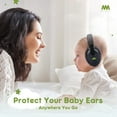 thumbnail image 3 of Baby Ear Protection Noise Cancelling Headphones for Babies and Toddlers - Mumba Baby Earmuffs - Ages 3-24+ Months - for Sleeping, Studying, Airplane, Concerts, Movie, Theater, Fireworks,Black, 3 of 7