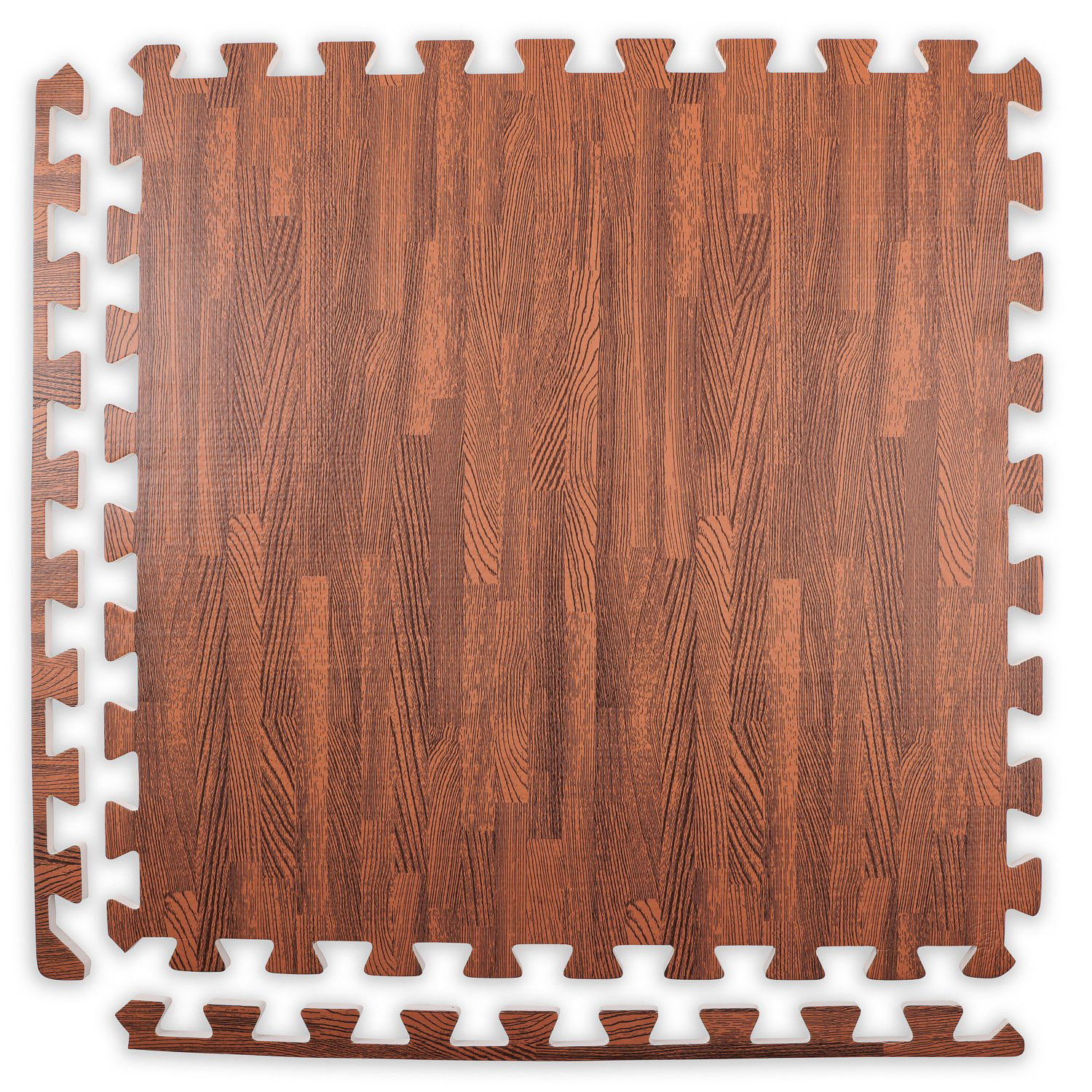 Cherry Sorbus Interlocking Floor Mat Wood Grain Print 