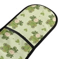 thumbnail image 2 of Dailycode Double Sided Oven Mitt with Loop Heat Resistant Kitchen Long Potholders 7" x 35" Cute Frogs with Heart, 2 of 6