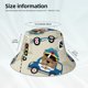 thumbnail image 3 of Balery Animals Driving Police Car Sombreros para el sol para hombre y mujer, sombrero de pescador con UPF 50+, 3 of 6
