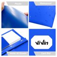 thumbnail image 5 of ViVin Heavy Duty Plastic Folders with Clear Front Pocket and Prongs, 6 Pack, Blue, 5 of 5