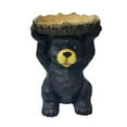 thumbnail image 5 of Hi-Line Gift Ltd 75619-S Sitting Bear Holding Bird Bath Garden Decor, 5 of 6