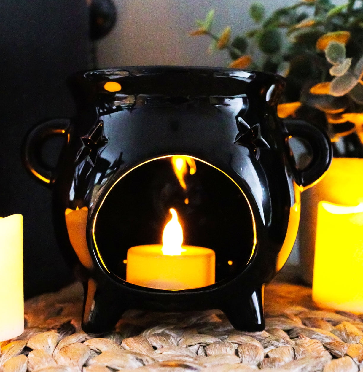 Candles Home Décor Nonbubbling customizable cauldron candles