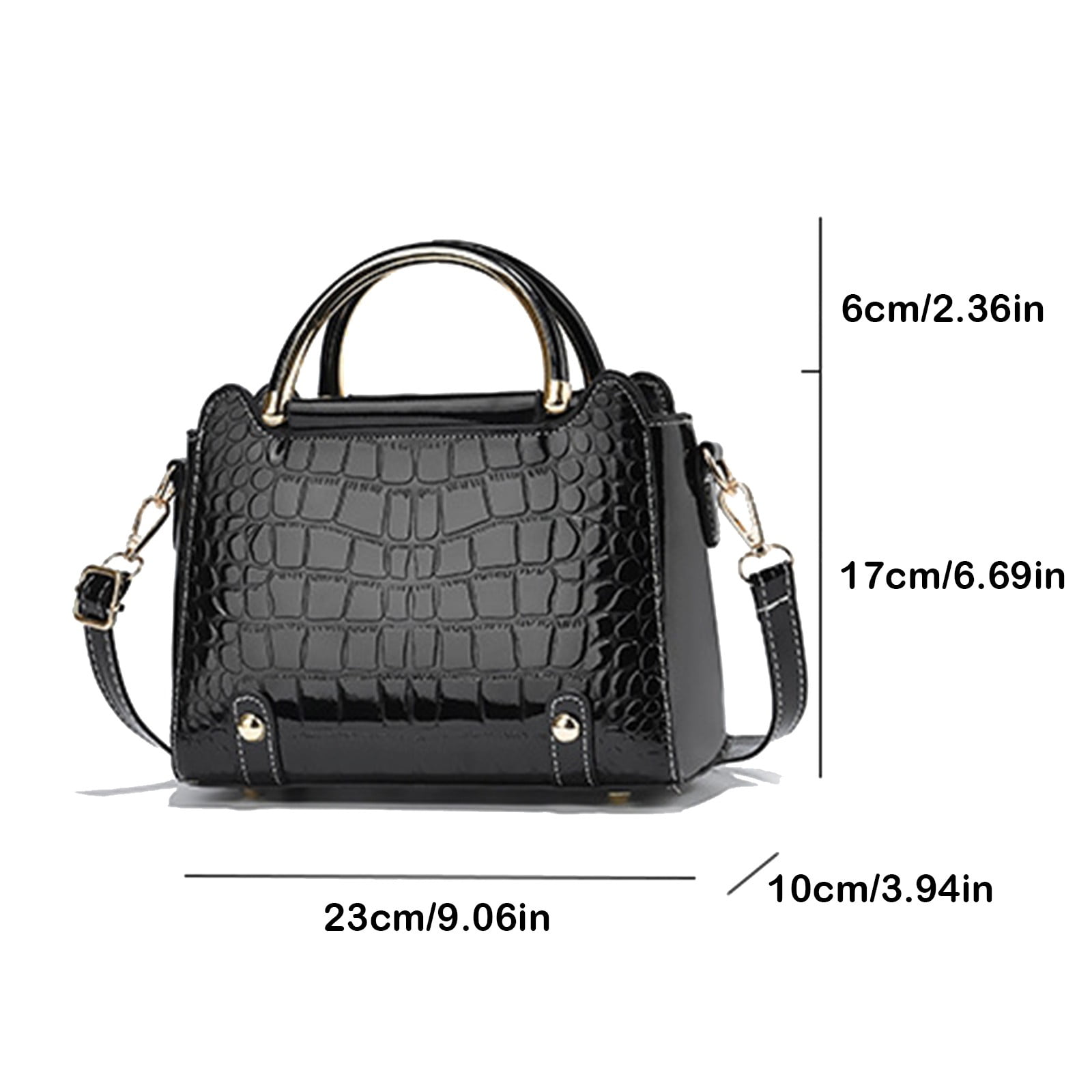 LONGshukeji Crocodile Crossbody Shoulder Bags for Women, Trendy Purse for Phone, Womens Top Handle Clutches Handbags