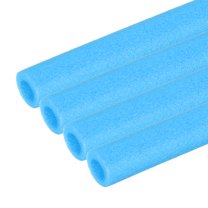 Uxcell Pipe Insulation Foam Tube, Pool Noodles Foam Tubing Covers for Swimming Pool Handle Heat Preservation Protective Blue 3/8" (10mm) ID x 3.3FT x 13/16" OD