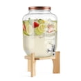 thumbnail image 1 of Vitrolero Dispensador de Agua de Vidrio 8L Kingshouse Base de Bambú Tapa Hermética y Llave Antigoteo, 1 of 6