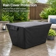 thumbnail image 6 of RADIATA 43" Aluminum Propane Fire Pit Table, 60,000 BTU Outdoor Gas Firepit, Rectangle CSA-Certified Patio Fireplace with Wind Guard & Glass Rocks, Rust-Proof Dark Gray Fire Table for Deck Poolside, 6 of 10