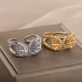 thumbnail image 2 of Womens Butterfly Zircon Copper Adjustable Ring Dainty Elegant Fashion Jewelry For Everyday Wear And Occasions, 2 of 4
